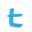 twitter white Icon