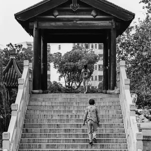 Bridge with stairway in Suzhou