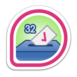 i-voted:-fedora-32 icon