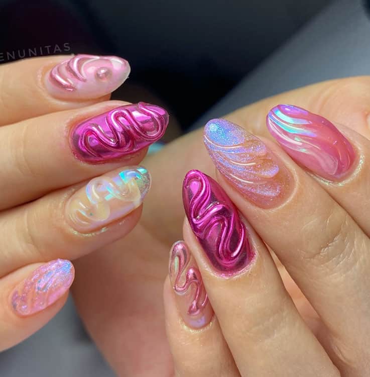 20 Pink Nail Designs & Ideas You Need To Try