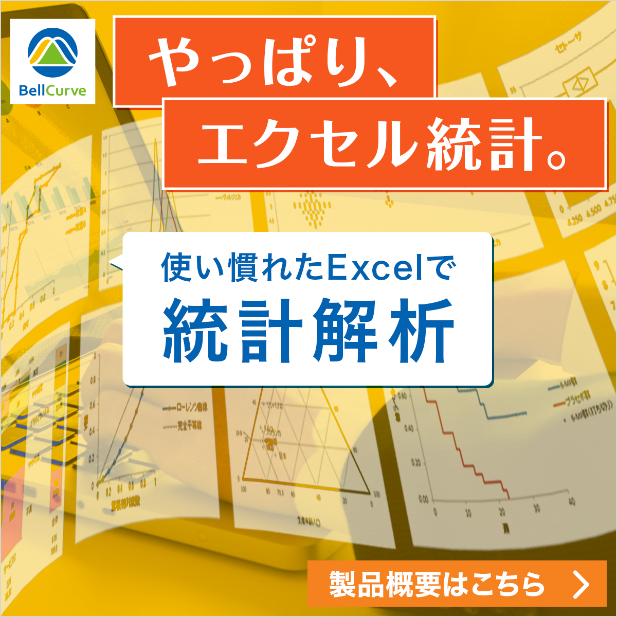 やっぱり、エクセル統計。使い慣れたExcelで統計解析