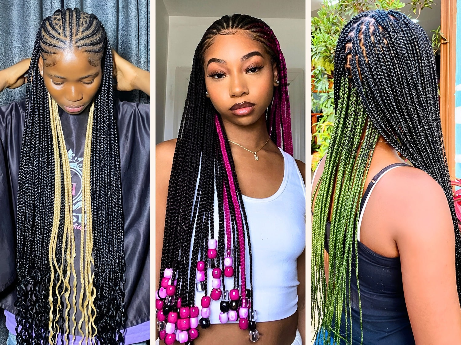 Peekaboo Braids Styles