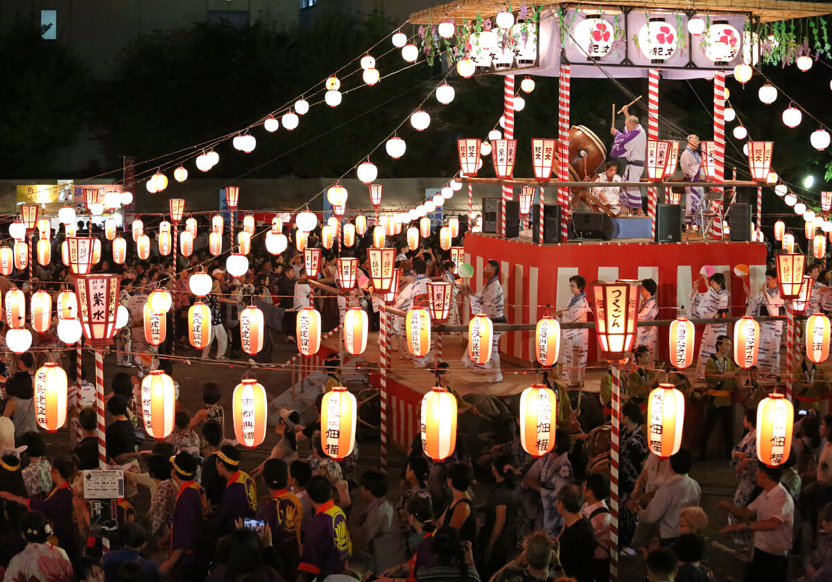 筆者が盆踊りに目覚めるきっかけとなった「築地本願寺納涼盆踊り大会」