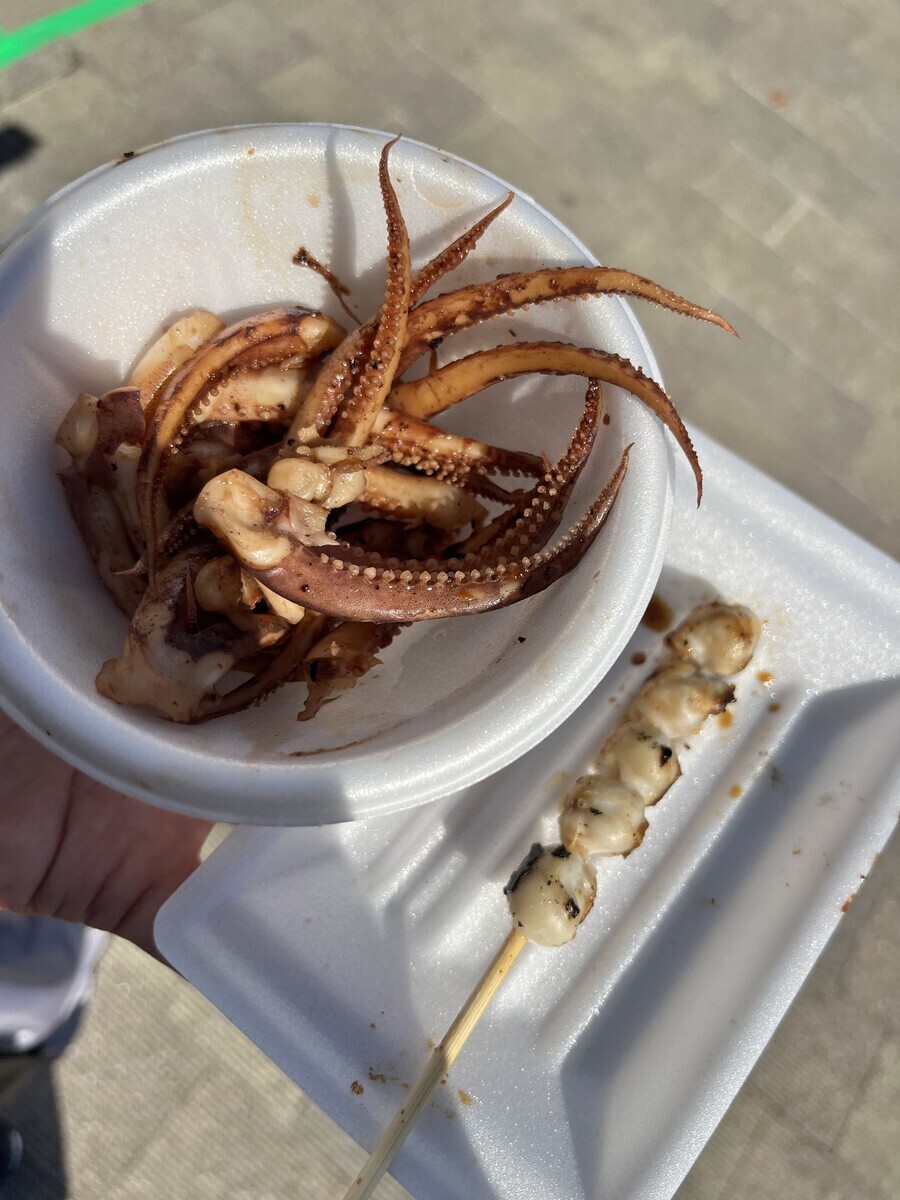 ゲソ焼きとトンビ焼き