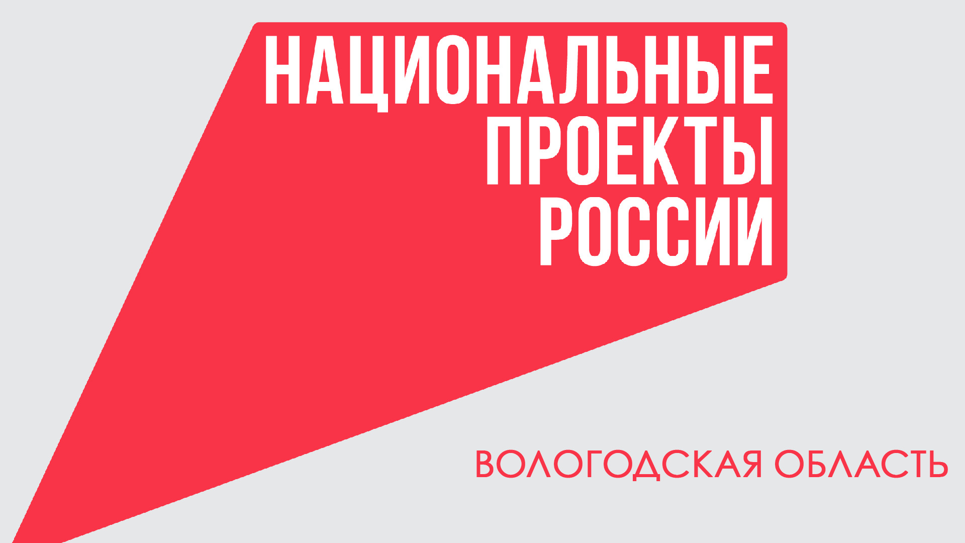 Фон бренда Национальные проекты. Вологодская область