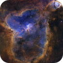 SH2-190 Heart Nebula - HiRes RGB HSO (34 hours NB), Ruediger