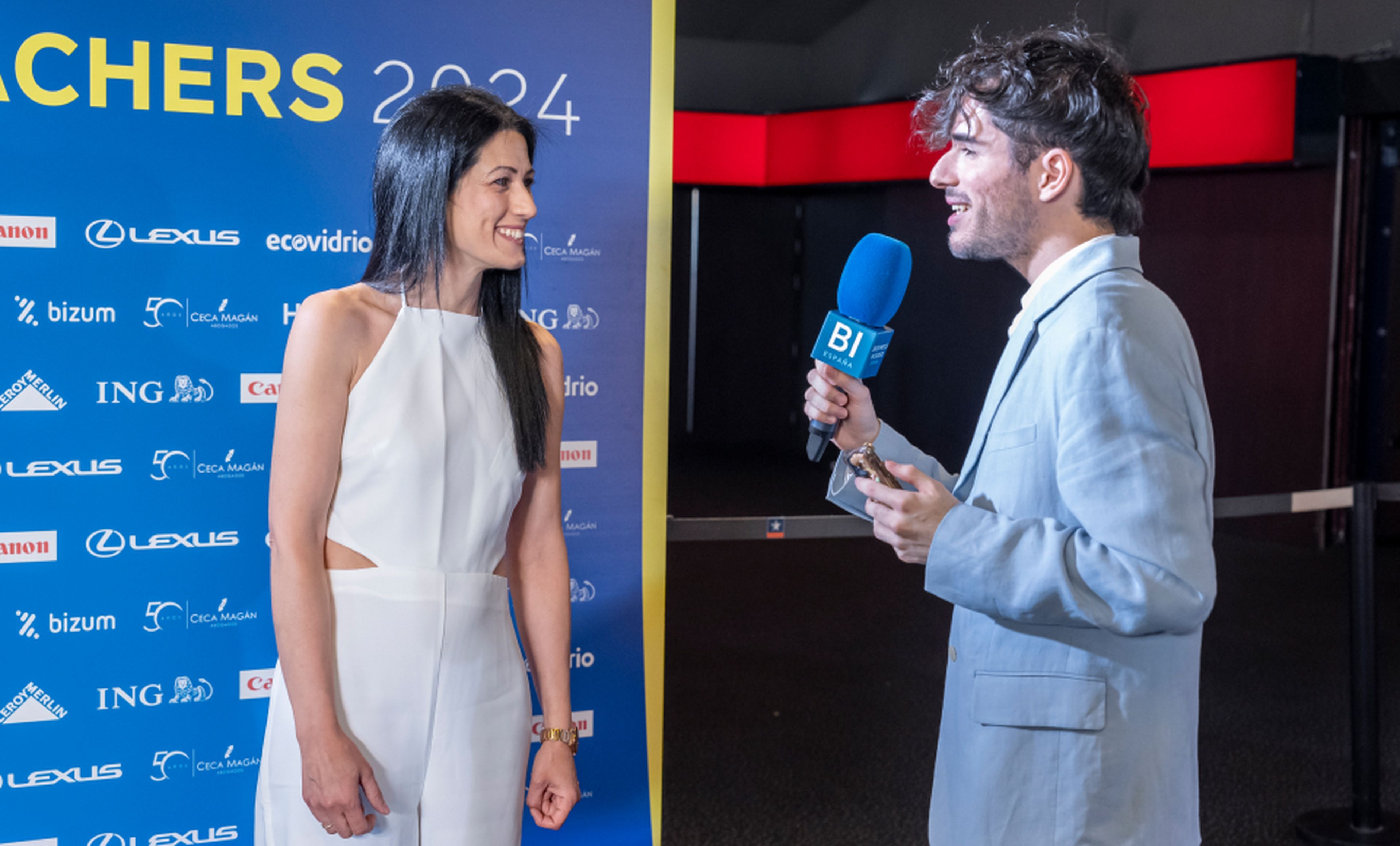 Noelia Gamero siendo entrevistada por el equipo de Business Insider España.