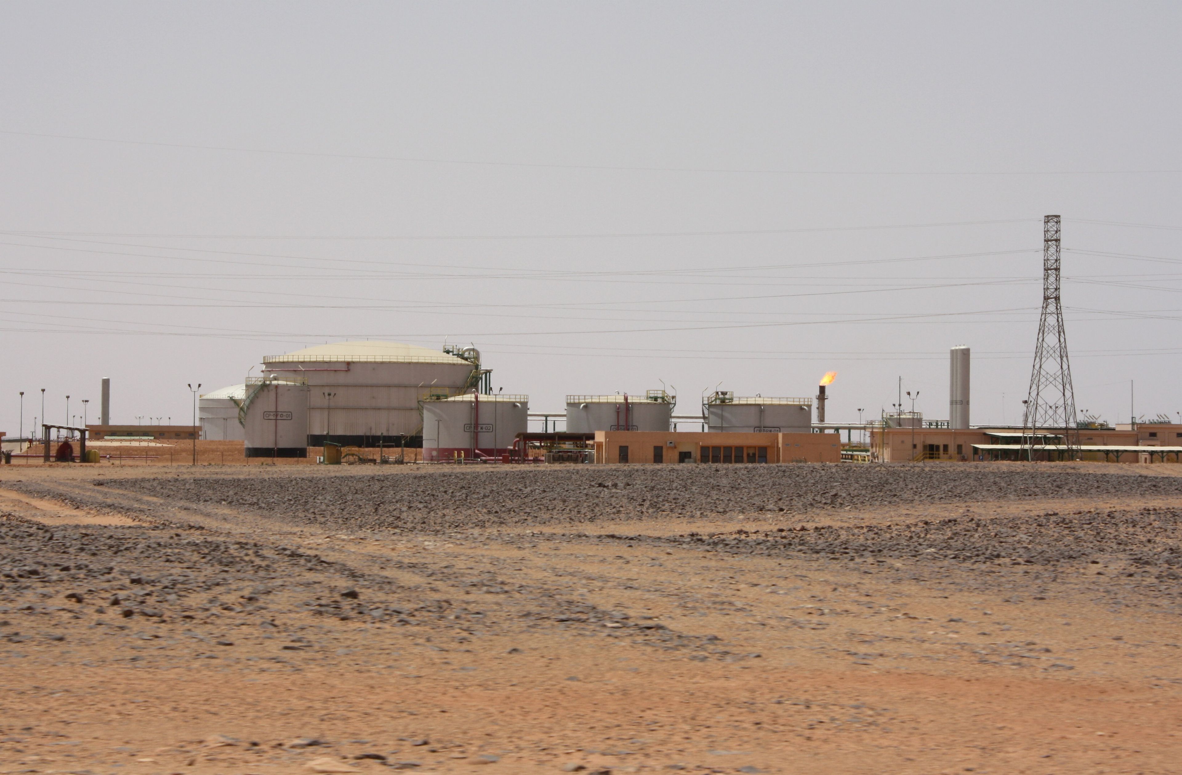 Yacimiento de El-Feel, en el suroeste de Libia.