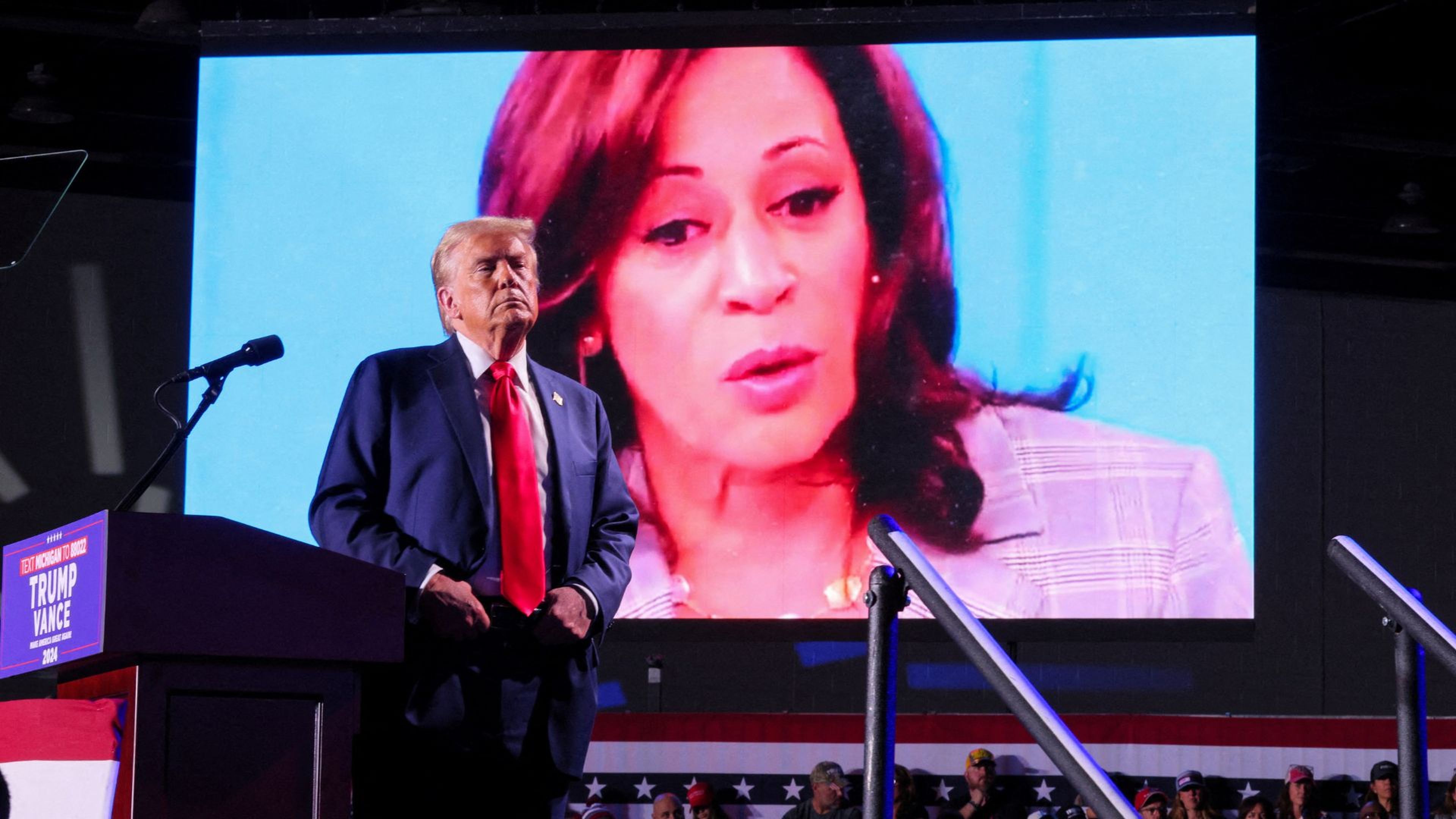 Donald Trump y Kamala Harris.