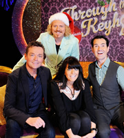 Through The Keyhole. Image shows from L to R: Stephen Mulhern, Leigh Francis, Claudia Winkleman, Jimmy Carr. Copyright: Talkback