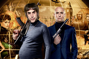 Grimsby. Image shows from L to R: Nobby (Sacha Baron Cohen), Sebastian (Mark Strong). Copyright: Big Talk Productions