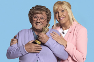 All Round To Mrs. Brown's. Image shows from L to R: Mrs Brown (Brendan O'Carroll), Cathy Brown (Jennifer Gibney)