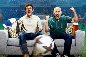 Fantasy Football League. Image shows left to right: Elis James, Matt Lucas