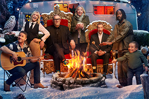 Taskmaster. Image shows left to right: Steve Backshall, Zoe Ball, Greg Davies, Deborah Meaden, Alex Horne, Kojey Radical, Lenny Rush