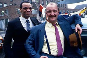 The Brothers McGregor. Image shows from L to R: Wesley McGregor (Paul Barber), Cyril McGregor (Philip Whitchurch). Copyright: Granada Television