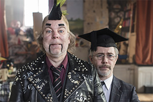 Inside No. 9. Image shows left to right: Len Shelby (Steve Pemberton), Tommy Drake (Reece Shearsmith). Credit: BBC