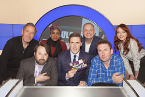 Would I Lie To You?. Image shows from L to R: Michael Smiley, David Mitchell, Nadiya Hussain, Rob Brydon, Bob Mortimer, Lee Mack, Diane Morgan. Copyright: Zeppotron