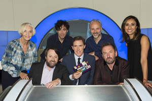 Would I Lie To You?. Image shows from L to R: Sheila Hancock, David Mitchell, Stephen Mangan, Rob Brydon, Mark Bonnar, Lee Mack, Anita Rani. Copyright: Zeppotron