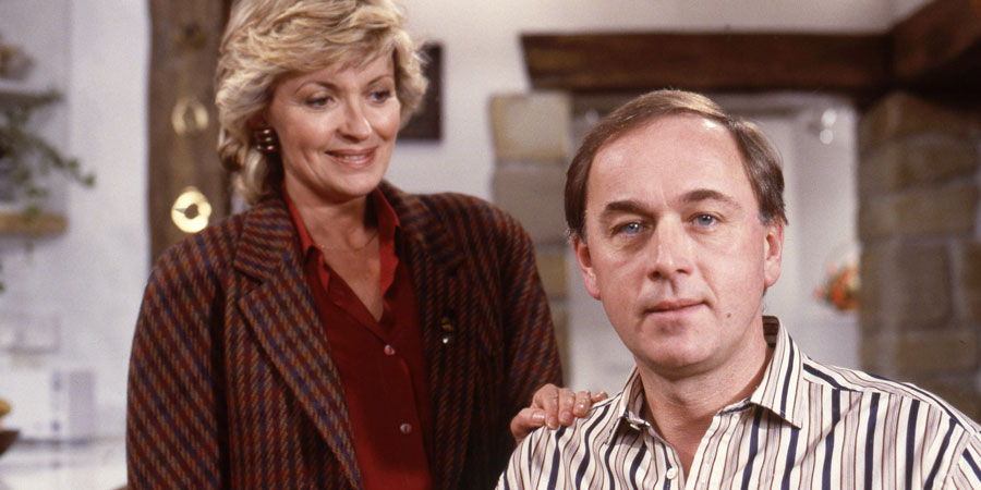 Joint Account. Image shows from L to R: Belinda Braithwaite (Hannah Gordon), David Braithwaite (Peter Egan). Copyright: BBC