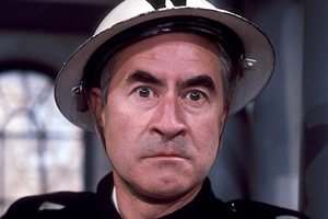 Dad's Army. Chief A.R.P. Warden Hodges (Bill Pertwee). Copyright: BBC