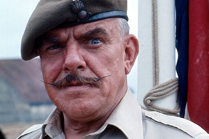 It Ain't Half Hot Mum. BSM Geoffrey 'Shut Up' Williams (Windsor Davies). Copyright: BBC