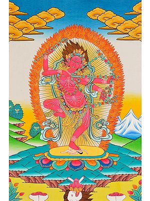 Buddhist Goddess Kurukulla: The Red Tara | Tibetan Thangka Painting