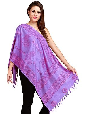 Hare Ram Hare Krishna Block - Printed Prayer Scarf