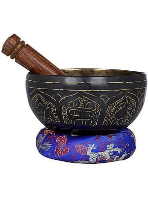 4" Tibetan Buddhist Small Singing Bowl | Handmade