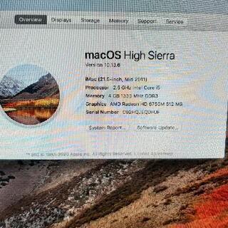 IMAC 2011 パソコン high sierra 美品