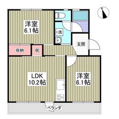 💙💙フリーレント1ヶ月付き🤩敷礼０！《2LDK》土浦市♣土浦駅か...