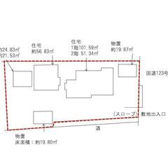 【売戸建・物置付】城里町御前山　228坪　2階建住宅　平家建住宅...