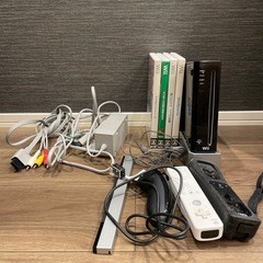 Nintendo Wii 本体+ソフト4点+その他付属品(お引き...