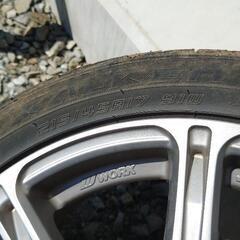 WORKホイール5x100 4本セット　FALKEN 215/45/17の画像