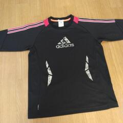 長袖Tシャツ　ロンT②　150　黒　adidas　アディダス