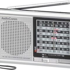 🐱【美品】オーム電機AudioComm ラジオ 短波ラジオ ラジ...