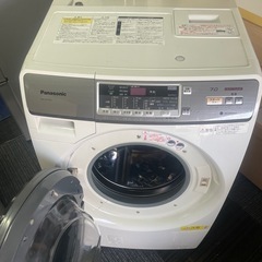 北九州市内配送無料　保証付き パナソニック Panasonic ドラム式洗濯乾燥機（7.0kg） 左開き プチドラム エコナビ搭載 クリスタルホワイト NA-VH310Lの画像