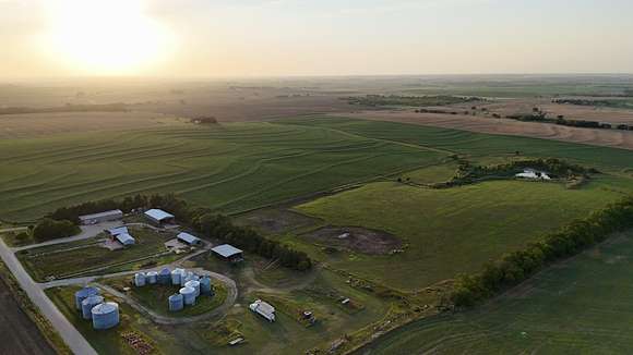 157.2 Acres of Agricultural Land with Home for Sale in Abilene, Kansas