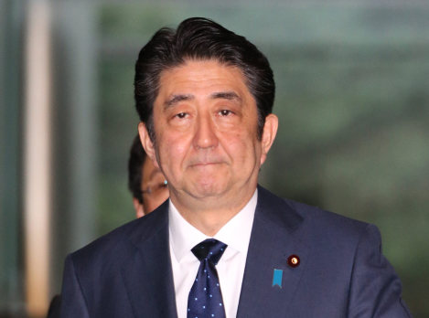 安倍晋三首相＝山本晋撮影