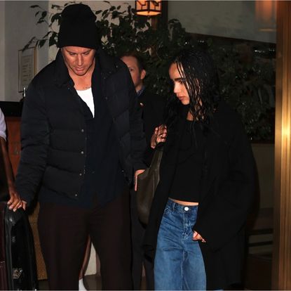 Zoe Kravitz and Channing Tatum in simple outfits.