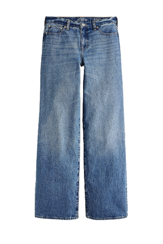 J.Crew Lower-Rise Wide-Leg Jean in 1984 Rigid 