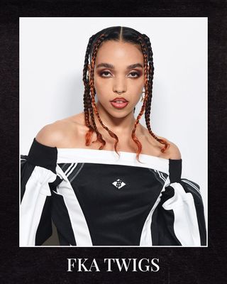 Image of FKA twigs. Text reads "FKA twigs"