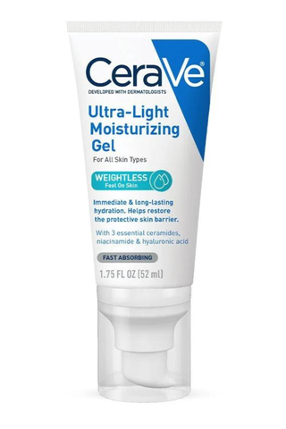 CeraVe Ultra-Light Moisturizing Facial Gel on a white background