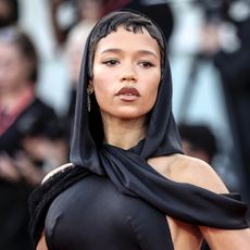 Taylor Russell attends the "Queer" red carpet during the 81st Venice International Film Festival on September 03, 2024 in Venice, Italy.