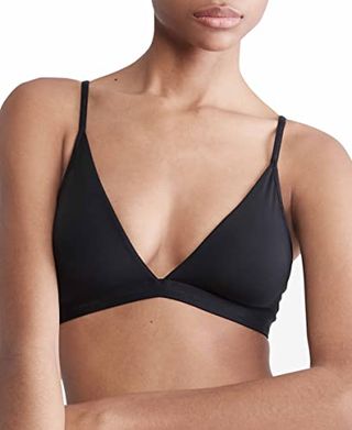 Calvin Klein Form to Body Lightly Lined Triangle Bralette Black