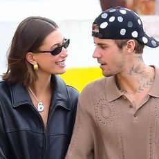 Hailey Bieber and Justin Bieber are seen on August 29, 2023 in New York City. 