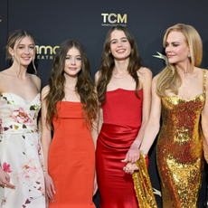 Keith Urban, Sunday Rose Kidman-Urban, Faith Margaret Kidman-Urban, Sybella Hawley, and Nicole Kidman attend the 49th AFI Life Achievement Award Gala Tribute Celebrating Nicole Kidman at Dolby Theatre on April 27, 2024 in Hollywood, California.