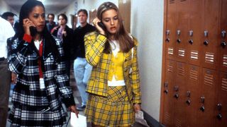 Alicia Silverstone and Stacey Dash wear coordinating plaid uniforms in 'Clueless'