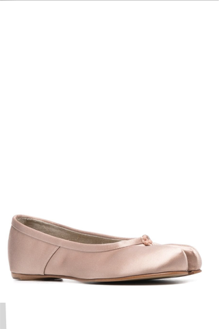 Tabi satin ballerina shoes