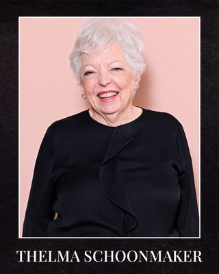 Image of Thelma Schoonmaker. Text reads "Thelma Schoonmaker"