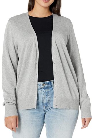 Amazon Essentials Women's Lightweight Vee Cardigan Sweater